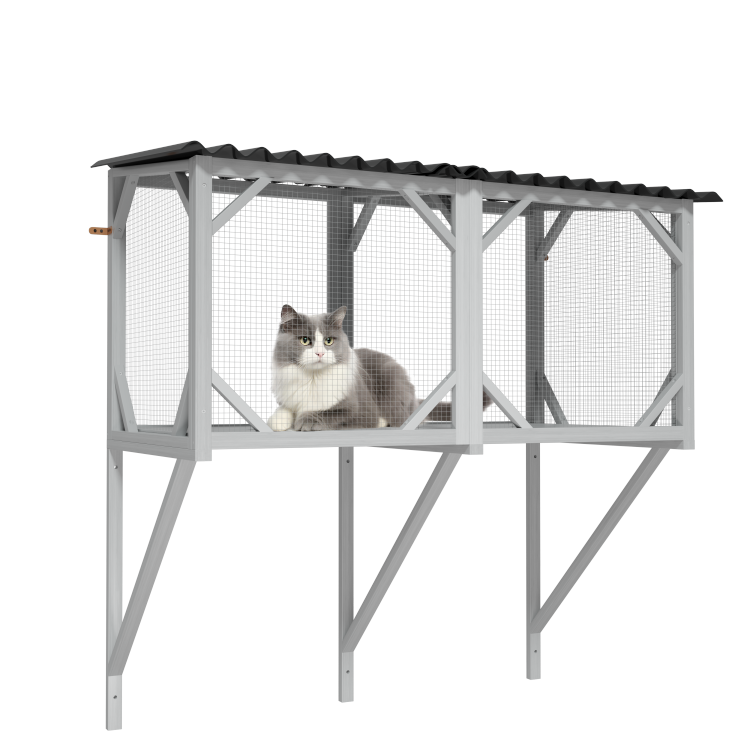 Cat Catio, Cat Window Perch For Large Indoor Cats For Sunbathing, Napping & Overlooking, Wooden Cat Window Hammock For Safely Enjoying The Outdoor Sights Scents And Sounds