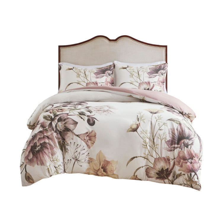 Full Queen 3 Piece Cotton Printed Duvet Cover Set