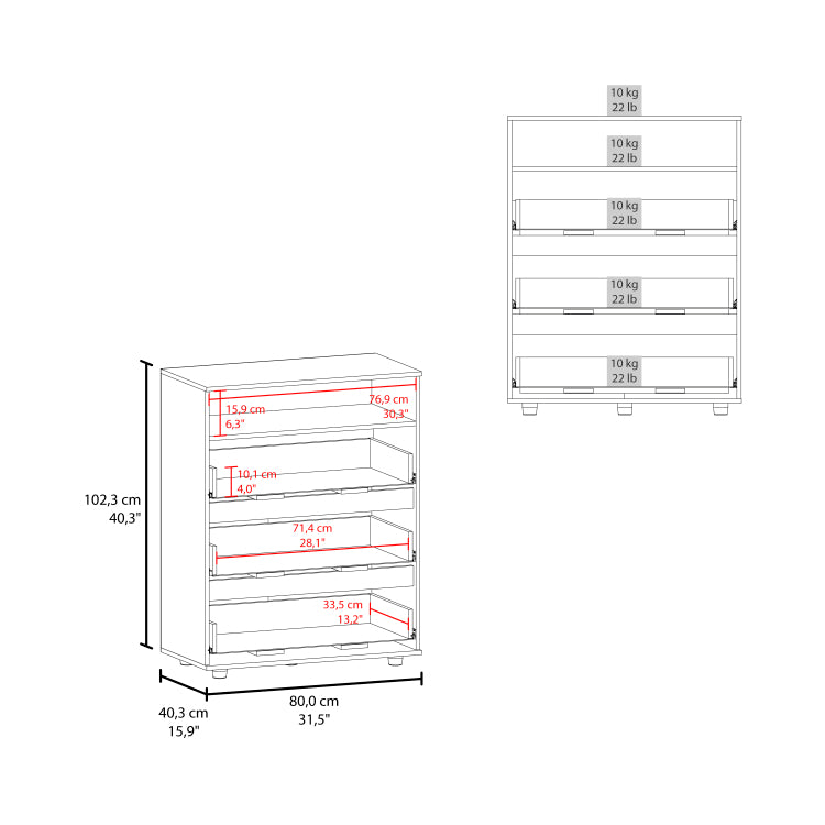 Aberdeen Drawer, Bedroom, Matt Gray