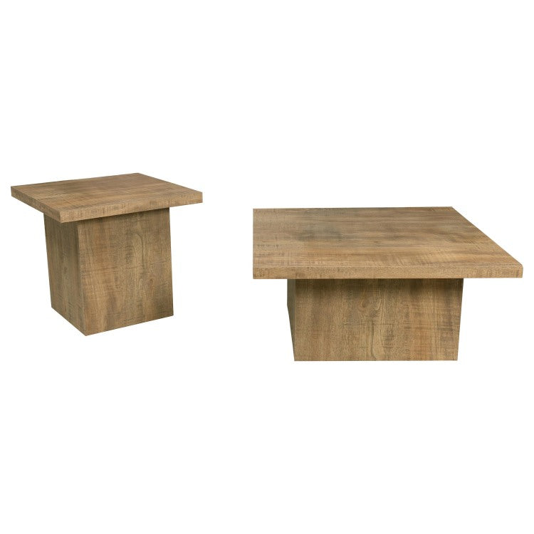 Exeter Mango Square 2 Piece Coffee Table Set