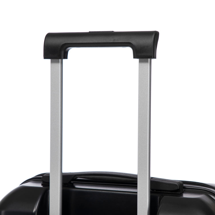 14" 20" 2 Pcs Set In Abs Spinner Wheel Luggage, With Combination Lock,14" Cosmetic Case Black