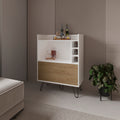 Platea Bar Cabinet, Living Room, White Macadamia