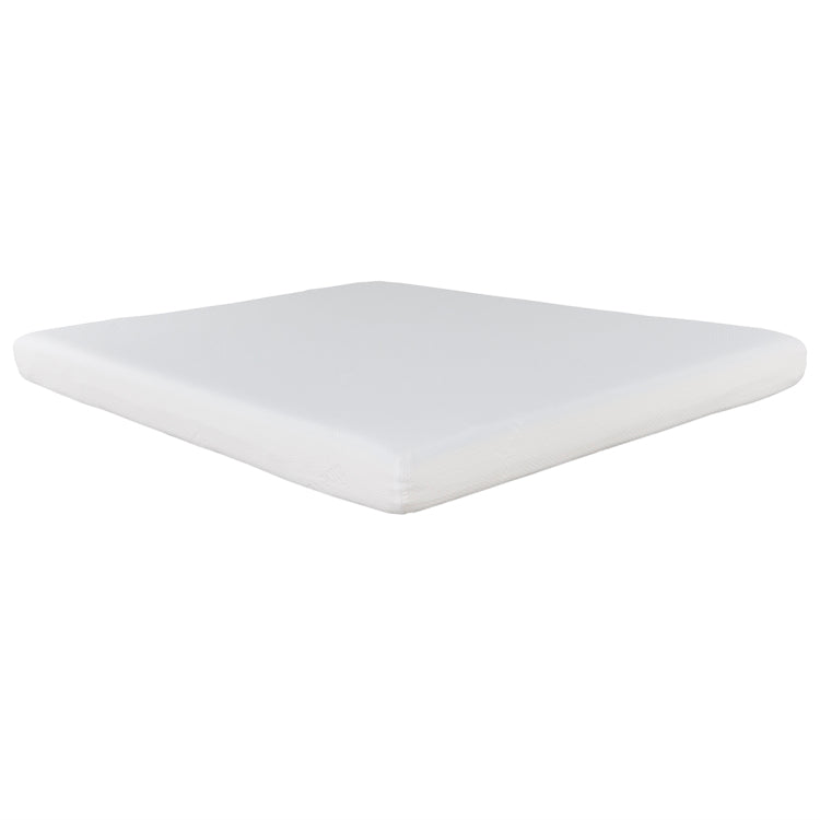 6 In. Firm Gel Memory Foam Mattress For Full Size Bed, White