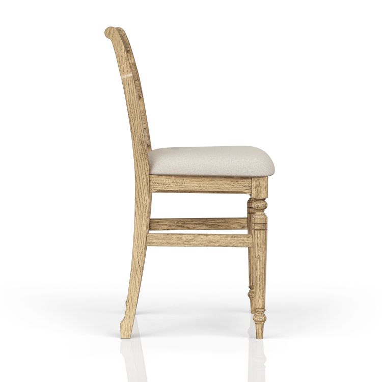 Ladder Back Counter Stool Caramel Finish