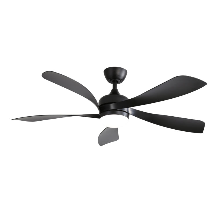 52 Inch Modern With 3 Color Dimmable 5 Abs Blades Remote Control Reversible Dc Motor With Led Light