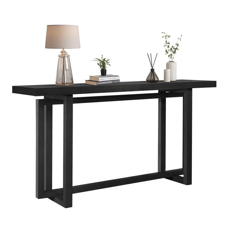 59" Narrow Console Table Mdf Entryway Sofa Table For Hallway, Living Room, Foyer With Space Saving Design