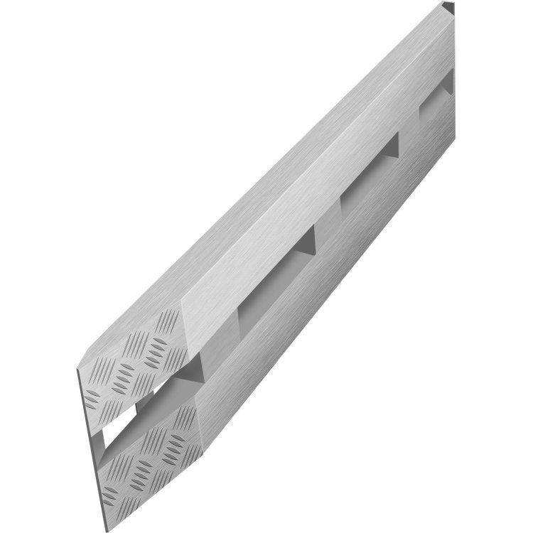 60'' X 12'' X 2.5''Aluminum Trailer Ramps 6000Lbs Total Beavertail Hook End 1 Pair 2 Ramps