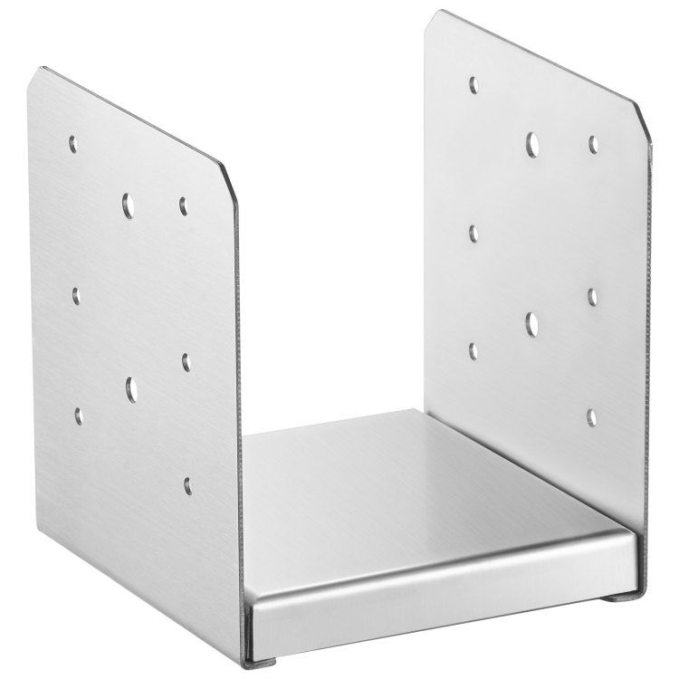6"X 6" Post Base, 1Pcs Stainless Steel Adjustable Post Anchor Bracket Internal 5.9 X 5.5" , Adjustable Post Base For Pavilion Deck Porch Handrail Railing Support Decorative Anchor Plate