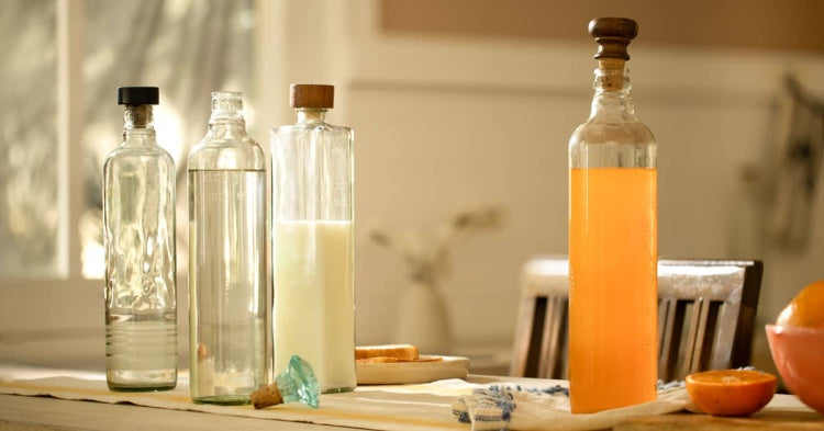 Drop Glass Water Bottle With Ceramic Stopper 750 Ml