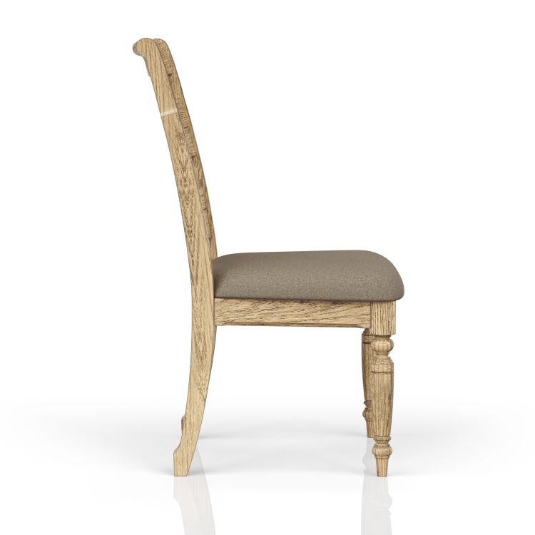 Ladder Back Side Chair Caramel Finish Set Of 2