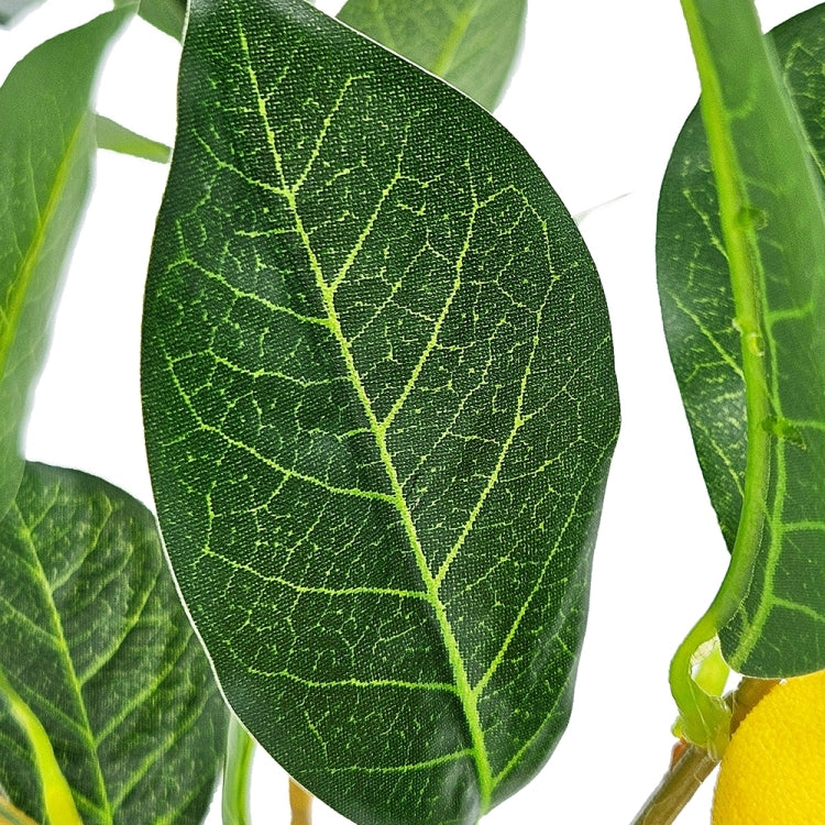 12X12X31.5"H Artificial Peva Lemon Tree With Lifelike Greenery And Black Plastic Pot