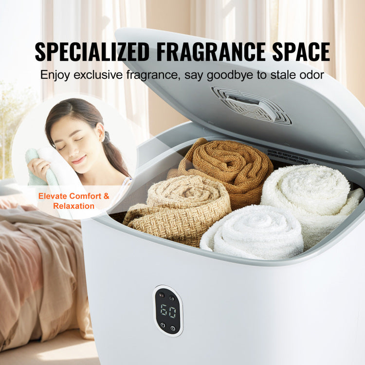Towel Warmer 25L, Towel Warmer Bucket With 2 Heating Modes, 20 40 60 90 Min Auto Shut Off, Bottom Heating Columns, Led Screen, Large Towel Warmer For Bathroom, Spa, Bathrobe, Blanket & Pajama
