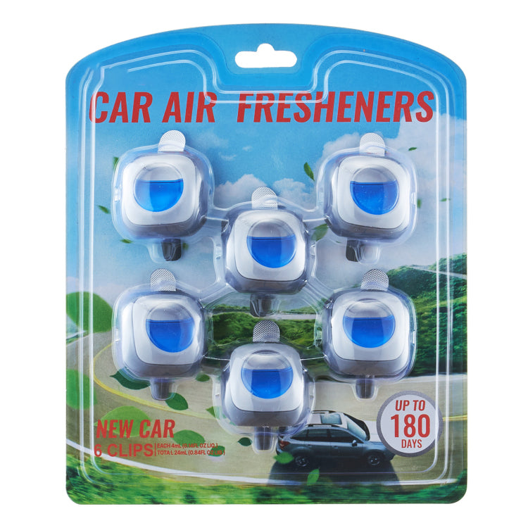 Car Air Freshener 6 Pack Car Scent Vent Clip 4Ml Each Vent Air Fresheners