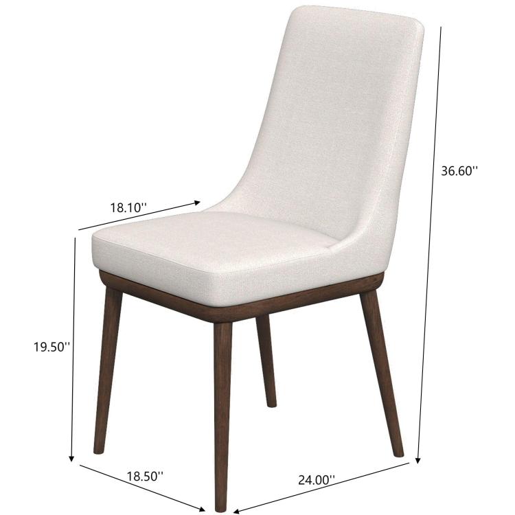 Kate Mid Century Modern Dining Chair Set Of 2 For Living Room Bedroom Outdoor Lounge