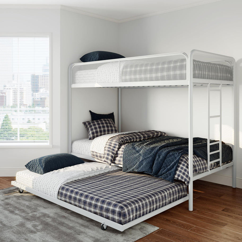 Isaiah Triple Twin Metal Bunk Bed