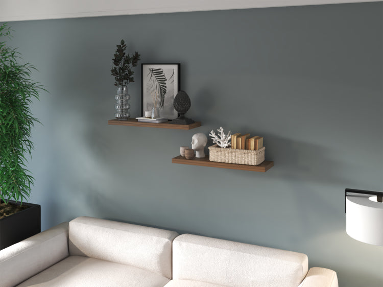 Floating Shelf Dallas, Living Room, Mahogany