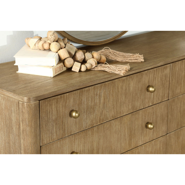 Stevie Sand Wash Rectangular 8 Drawer Dresser