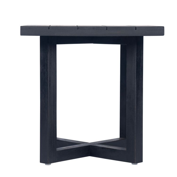 ELLA SQUARE SIDE TABLE, Black no - acacia wood - garden & outdoor - acacia wood