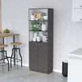 Sutton 2 Door Bookcase, Storage With Multi Level Shelves And Double Door Design