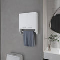 White Medicine Cabinet With Towel Bar