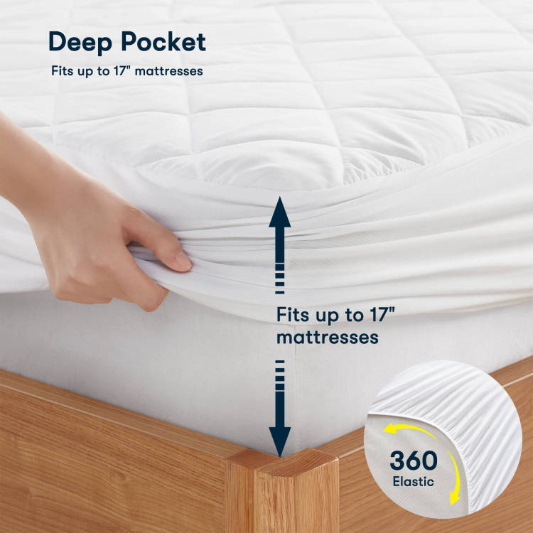Twin Heated Mattress Pad,White
