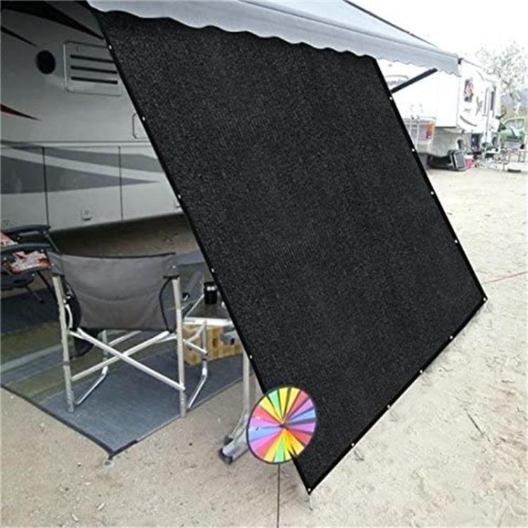 Origin Rv Awning Privacy Side Sunblock Shade Drop, Black