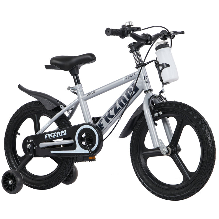 Fkznpj Kids Bike 16 Inch High Carbon Steel Frame, Magnesium Alloy Wheels, Training Wheels With Night Glow, Adjustable Seat, Water Bottle Girls & Boys Bicycle Ages 3 9, Toddler Bike