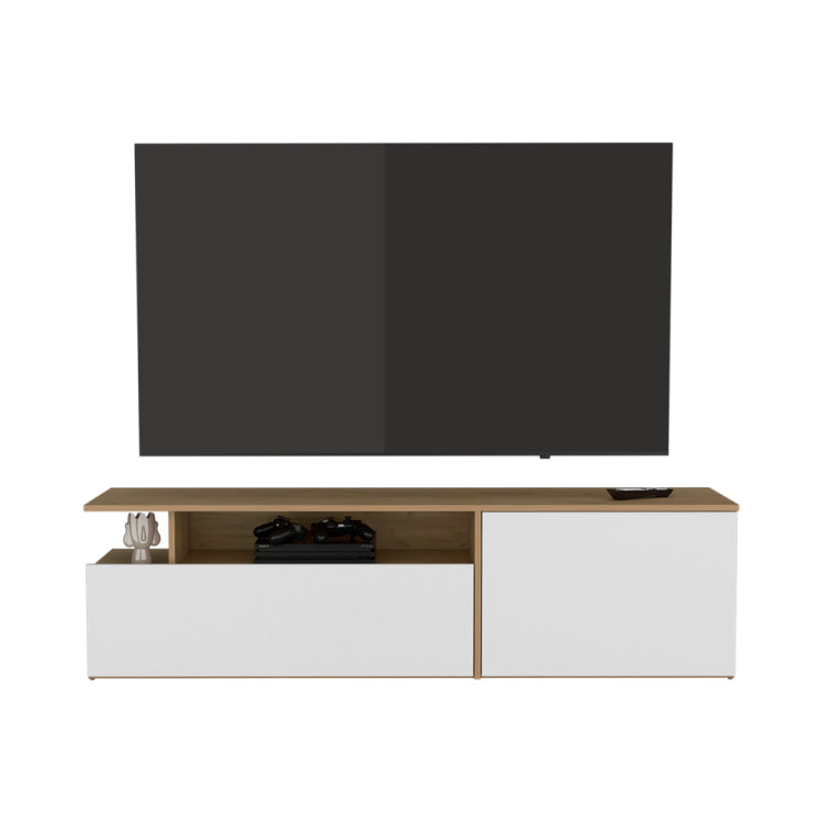 Summerfield Tv Stand, Living Room, White Ligth Pine