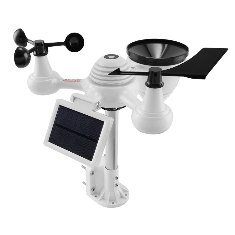7 In 1 Wi Fi Weather Station, 7.5 In Color Display, Home Weather Station Indoor Outdoor, With Solar Wireless Outdoor Sensor Alarm Alerts, For Temperature Humidity Wind Speed Direction Rain