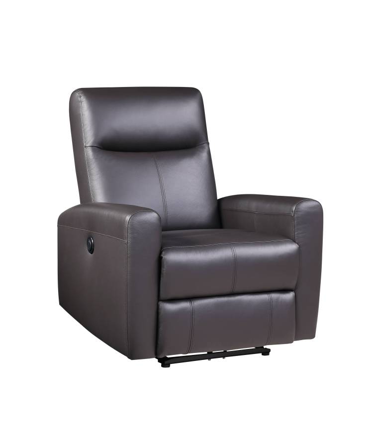 Blane Brown Top Grain Leather Match Power Motion Recliner