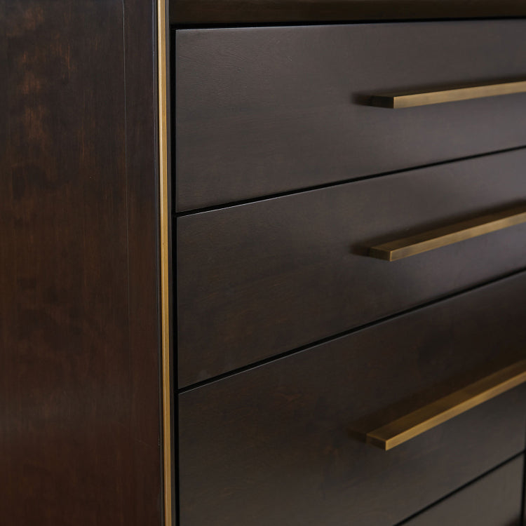 Prescott Smoked Peppercorn 8 Drawers Dresser