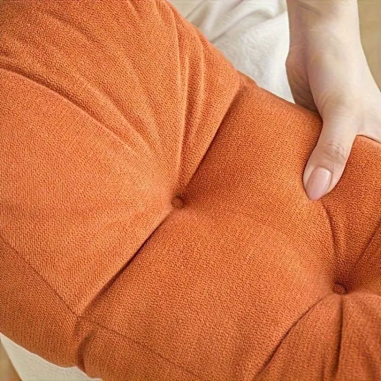 Orange Lumbar Pillow 1Pc