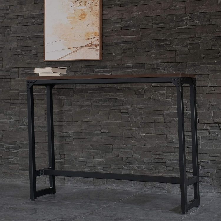 Minimalist Contemporary Industrial Bar Cocktail Logan Table