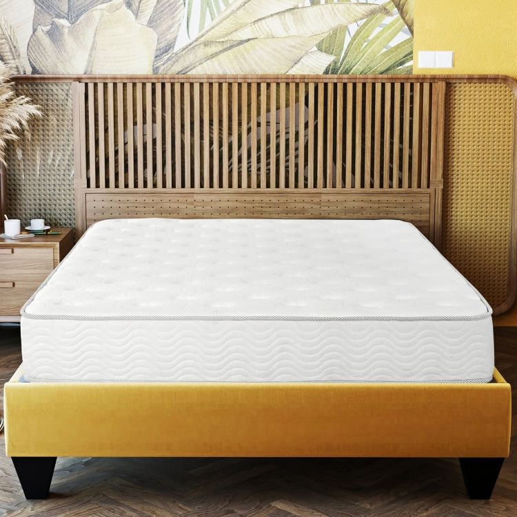 Premium 9 In. Medium Pocket Bed In A Box Spring Mattress King Size, White