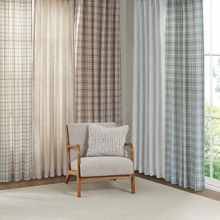 Faux Linen Rod Pocket And Back Tab Fleece Lined Curtain Panel Only 1 Pc Panel