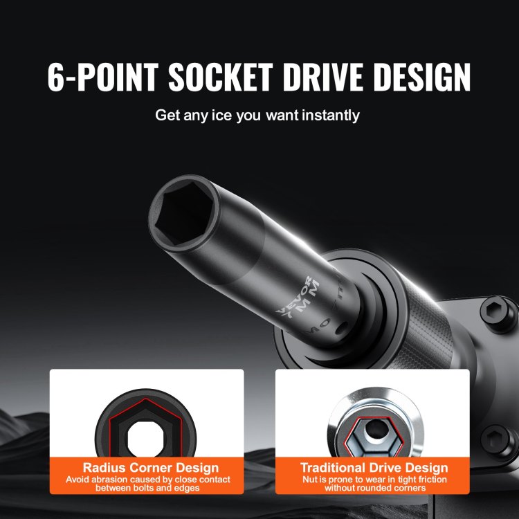 3 8" Drive Impact Socket Set, Sae 1 4" 3 4" And Metric 6 19Mm 90 Piece Socket Set, 6 Point Cr Mo Alloy Steel For Auto Repair, Includes Extension Bars Universal Joint Adapter Lock Storage Case