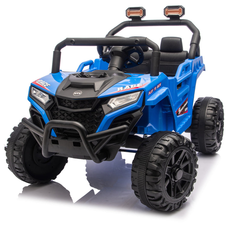 12V 2Wd Kids Ride On Utv W 2.4G Pc,Anti Collision Bar,High Chassis,Anti Slip Wheels & 4 Wheel Suspension,Upgraded Battery For 2 Hour Runtime,Provide A Safe Speed Of 1.86 3.11Mph For Kids Aged 3 5