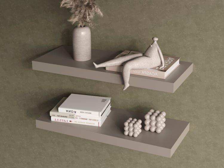 Floating Shelf Dallas, Living Room, Taupe