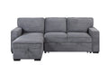 Territory Light Grey Pull Out Sofa Bed