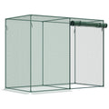 Outsunny 6' X 3' Crop Cage, Plant Protection Tent With Zippered Doors For Vegetable Garden, Backyard, Green
