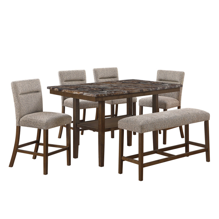 Marcello Extra Padded Brown 2Pk Dining Chair Set