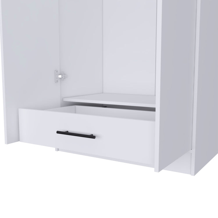 Rio Double Door Armoire, One Cabinet, Hidden Drawer