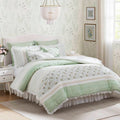 9 Piece Cotton Percale Comforter Set Queen