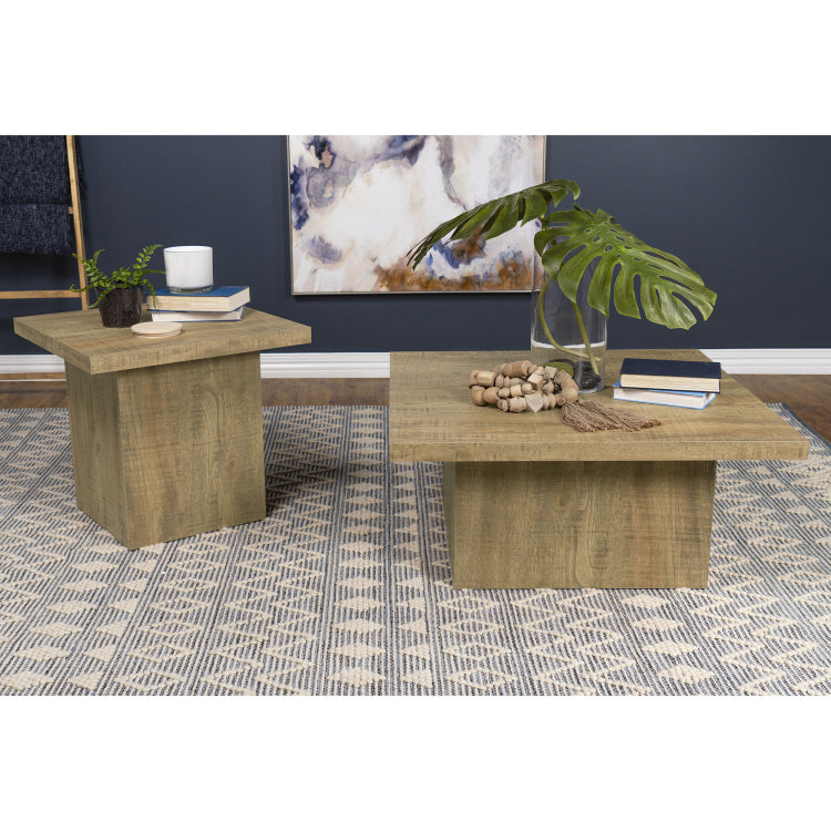 Exeter Mango Square 2 Piece Coffee Table Set