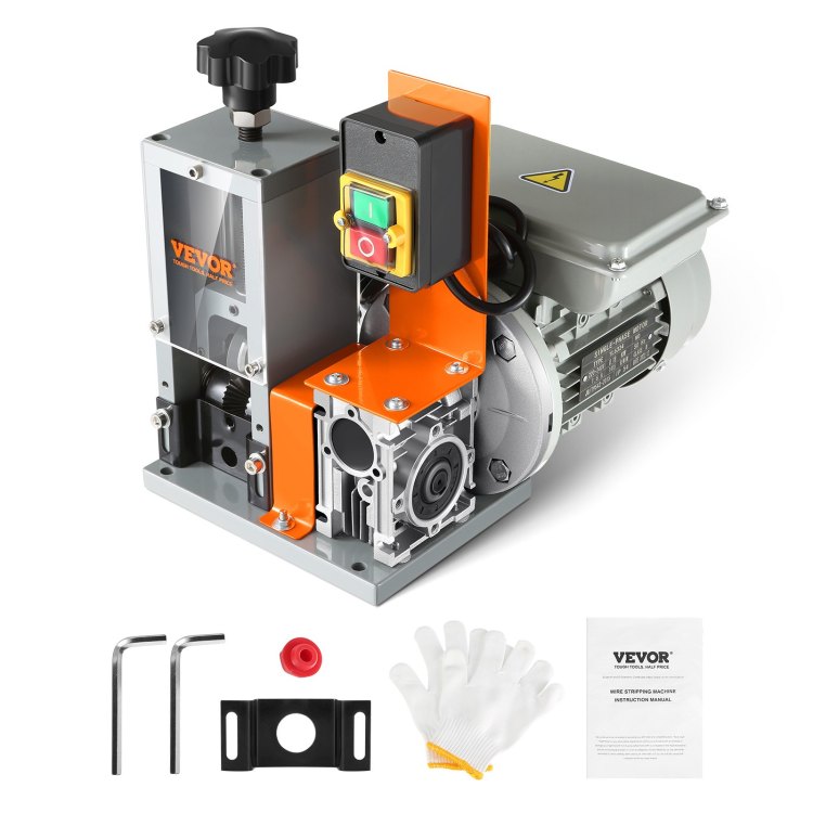 Automatic Wire Stripping Machine, 0.06'' 0.98'' Electric Motorized Cable Stripper, 180 W, 60 Ft Min Wire Peeler With Visible Stripping Depth Reference, For Scrap Copper Recycling