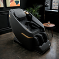 Black Massage Chair With A Tablet Controller