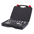 Annular Cutter Set, 13 Pcs Weldon Shank Mag Drill Bits, 7 16" To 1 1 16" Cutting Diameter, 1" Cutting Depth, M2Al Hss, 2 Pilot Pins, Hex Wrench And Portable Case, For Using With Magnetic Drills