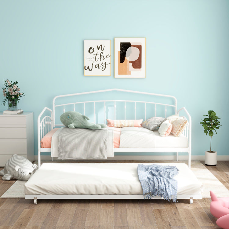 Fox Twin Daybed With Twin Trundle, White
