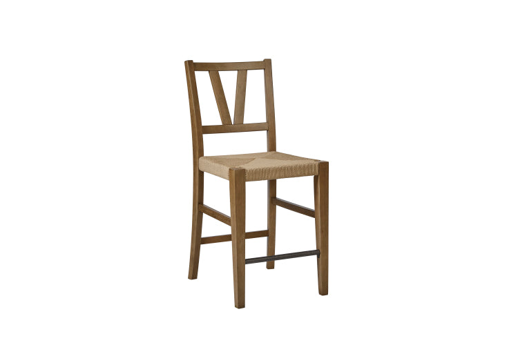 Counter Height Slat Back Chair Almond Set Of 2