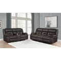 Brazelton Brown 2 Piece Pillow Top Arm Motion Living Room Set
